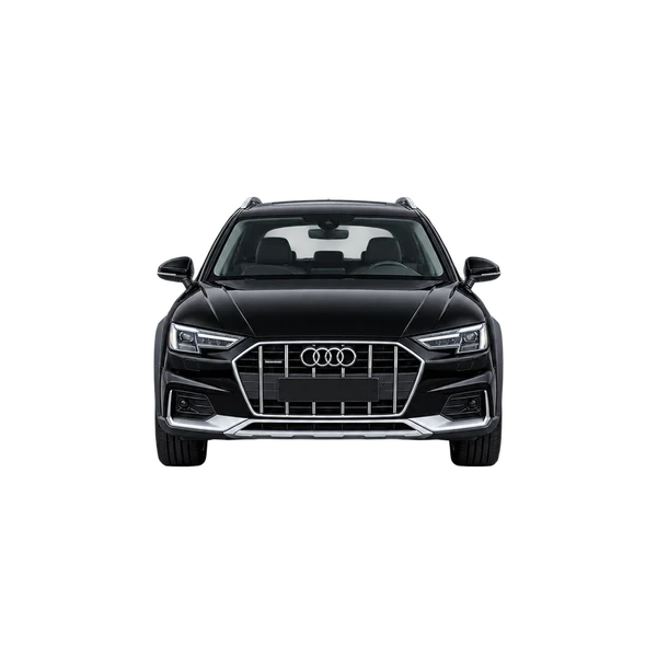 black 2025 Audi A4 allroad front view