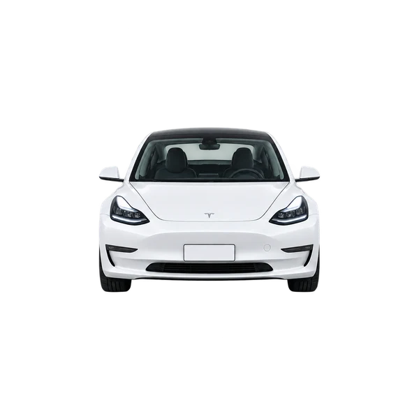 white 2019 Tesla Model 3 front view