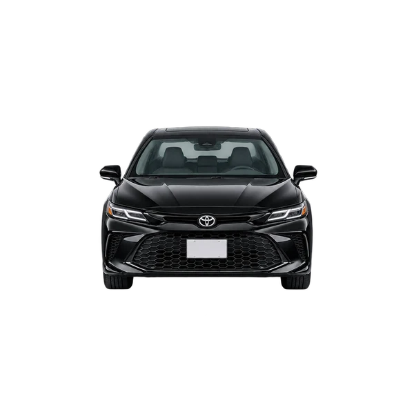 black 2025 Toyota Camry front view