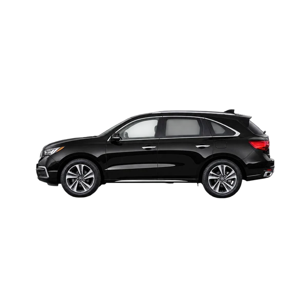 black 2020 Acura MDX side (facing left) view