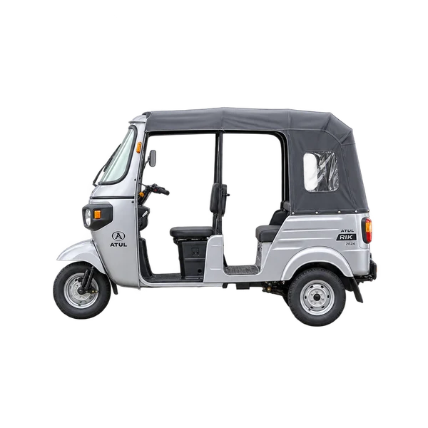 silver 2024 Atul Auto RIK side (facing left) view