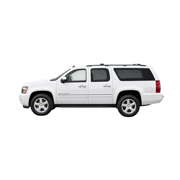 white 2011 Chevrolet Suburban side (facing left) view
