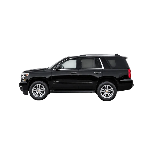 black 2020 Chevrolet Tahoe side (facing left) view