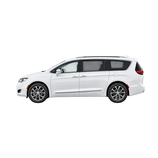 white 2022 Chrysler Pacifica side (facing left) view