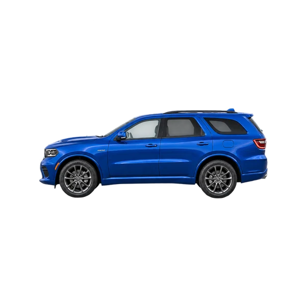 blue 2017 Dodge Durango side (facing left) view