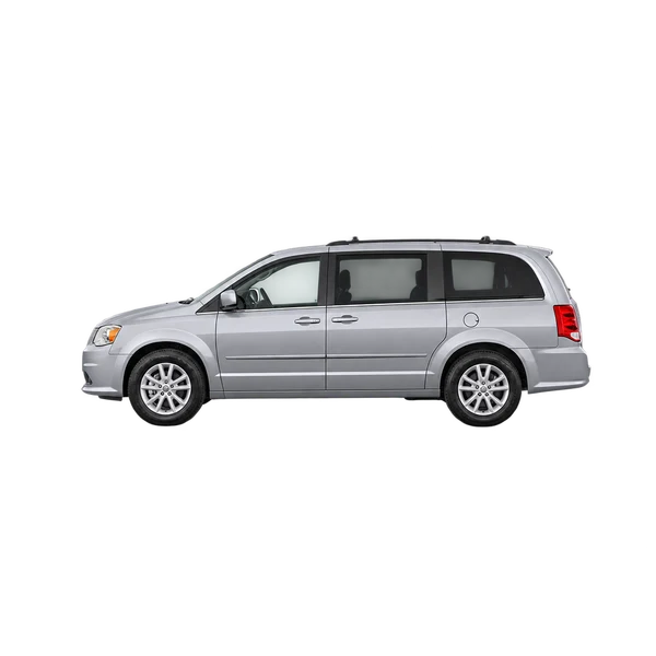 silver 2011 Dodge Grand Caravan side (facing left) view