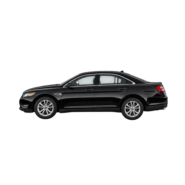 black 2019 Ford Taurus side (facing left) view