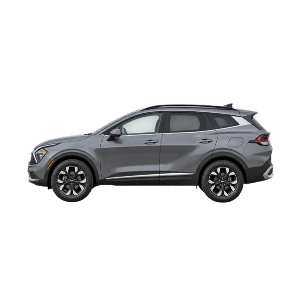 gray 2025 Kia Sportage side (facing left) view