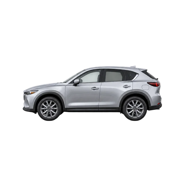 silver 2023 Mazda CX-5 side (facing left) view