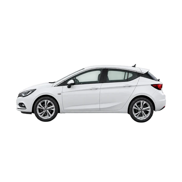 white 2020 Opel Astra side (facing left) view