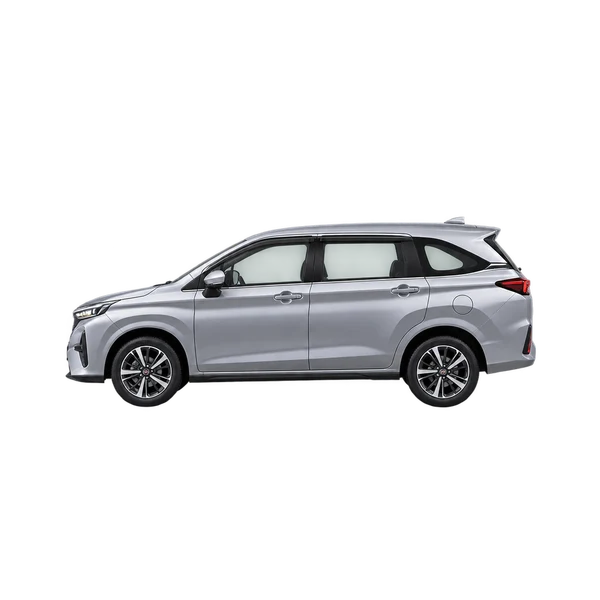 silver 2022 Perodua Alza side (facing left) view