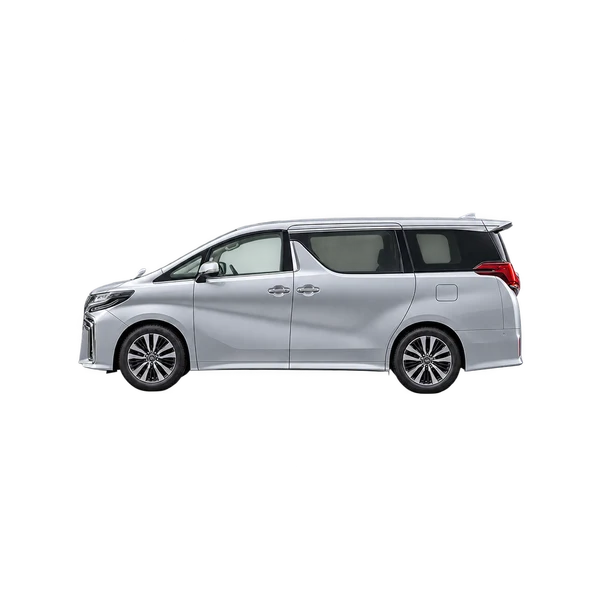 silver 2022 Toyota Alphard side (facing left) view