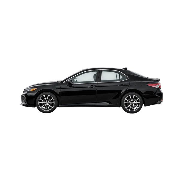 black 2019 Toyota Camry side (facing left) view
