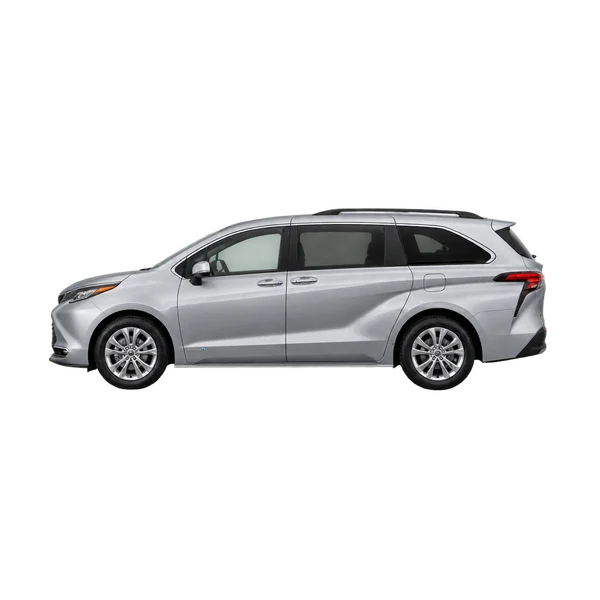 silver 2026 Toyota Sienna side (facing left) view